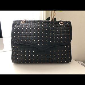 Rebecca Minkoff Quilted Studded Leather CrossBody